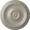 Ekena Millwork Traditional Ceiling Medallion (Fits Canopies up to 2 3/4"), Hand-Painted Pearl White, 12"OD x 1"P CM12TRPWS - alternate 1